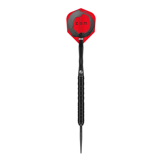 Lotki stalowe Shot ZEN Straight Turbo Point - 23 g Gezeigt werden die Shot ZEN Straight Turbo Point Steeldarts mit 23g Gewicht. Sie sind ideal für Spieler, die Wert auf Balance und Präzision legen.