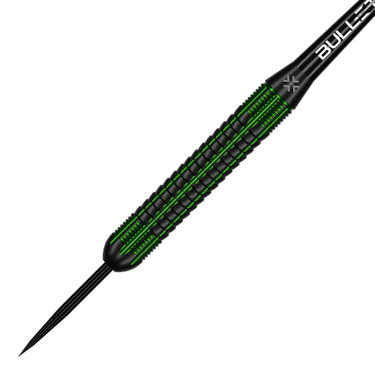 Bullet Gator freccette in ottone e acciaio - 22 g Das Produkt Bullet Gator Brass Steeldarts - 22g wird dargestellt. Diese Darts eignen sich für das Steeldarts-Spiel.