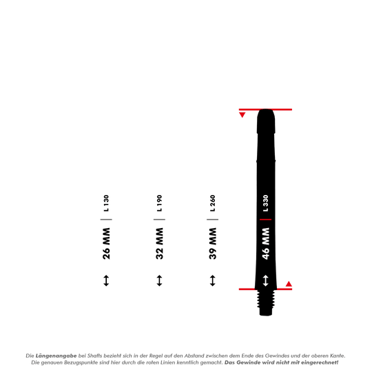 L-Style L-Shafts Locked Straight - White