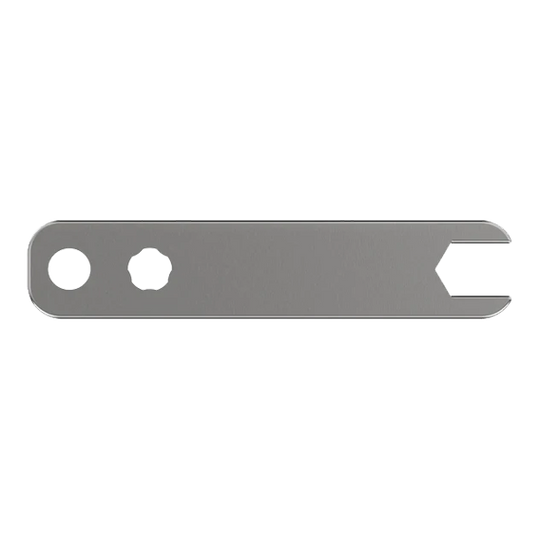Abgebildet ist ein Werkzeug namens Point Driver Tool Lite. Das Tool ist für das Einsetzen von Dartspitzen geeignet.