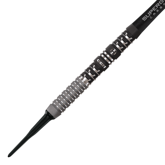 Dardos blandos Dave Chisnall Chizzy Serie 4 de Harrow Das Bild zeigt die Harrows Dave Chisnall Chizzy Series 4 Softdarts. Dies sind spezielle Softdarts, entworfen für präzises Werfen.