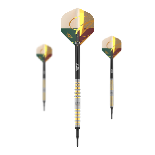 Dardos blandos Bulls NL Vintage Ghost - 20 g Abgebildet ist das Produkt Bulls NL Vintago Ghost Softdarts - 20g. Die Darts sind für das Softdartspiel konzipiert.