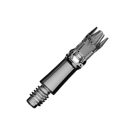 Náhradní hřídele L-Style L-System - čiré černé Mehrere Ersatzshafts in transparentem Schwarz sind abgebildet. Die Shafts sind angeordnet und aus Kunststoff.
