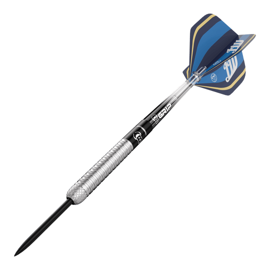 Dardos de acero Bulls Leon Weber Das Bild zeigt Bulls Leon Weber Steeldarts. Dies sind hochwertige Steeldarts für das Dartspiel.