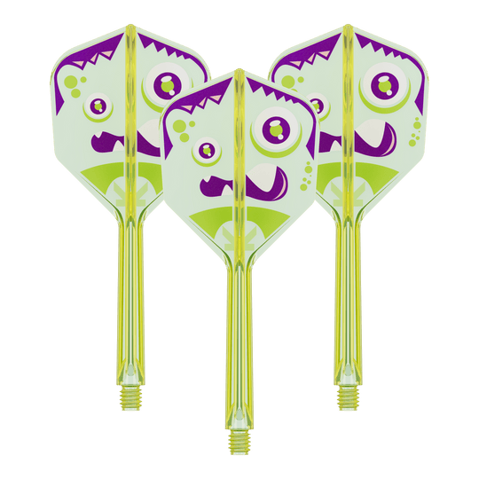 Target Japan K-Flex Xeno No6 Flights Dieses Bild stellt das Produkt 410324_Target_Japan_K-Flex_Xeno_No6_Flights_33mm_1Set dar. Es sieht aus wie ein Set an Dart-Flights.