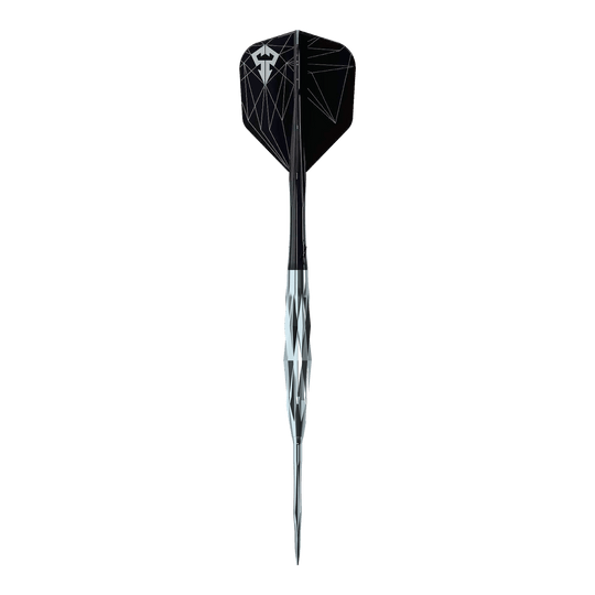 Ocelové šipky Caliburn Starships Series Hyperion - 22g Das Bild zeigt die Caliburn Starships Series Hyperion Steeldarts mit einem Gewicht von 22 Gramm. Diese Darts bieten eine hochwertige Verarbeitung.