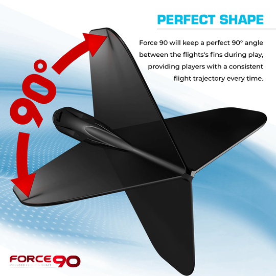 Sistema de eje de vuelo Mission Force 90 No6 - Transparente Das Bild zeigt das Mission Force 90 No6 Flight-Shaft-System in klarer Ausführung. Das System hält einen perfekten 90°-Winkel zwischen den Flügeln für eine konstante Flugbahn.