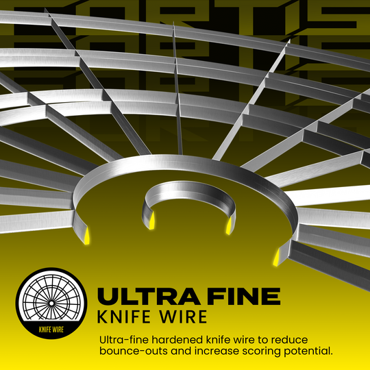 Diana de acero Harrows Fortis Abgebildet ist das Harrows Fortis Steeldartboard. Dies ist ein beliebtes Dartboard für Präzisionsspiele.