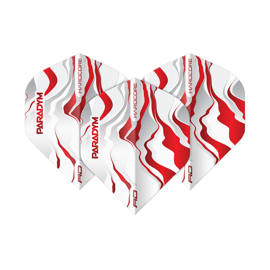 Red Dragon Hardcore Premium Paradym Red Premium No2 Standardní letky Abgebildet ist ein Set Red Dragon Hardcore Premium Paradym Red Premium No2 Standard Flights. Das Produkt zeigt hochwertige Dart-Flights in Standardgröße.