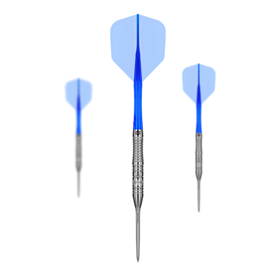 Dardos de acero Caliburn Rix EZ-EVO R2 Abgebildet sind die Caliburn Rix EZ-EVO R2 Steeldarts als Set. Das Produkt ist für Dartspieler und Sammler interessant.