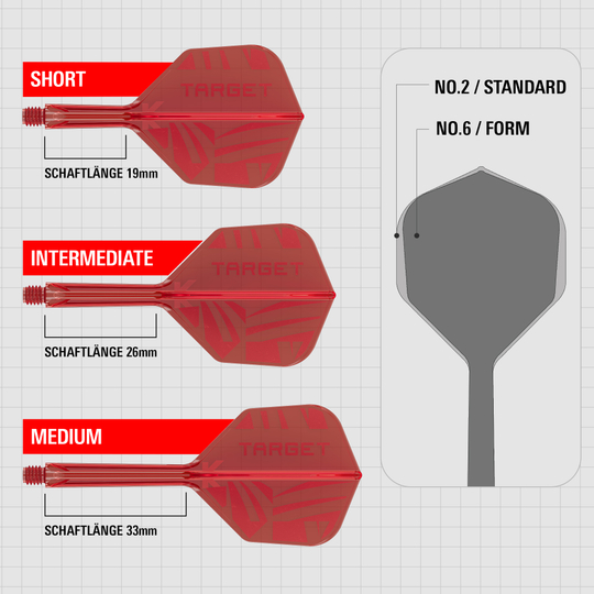 Target K-Flex Red No2 Standard Flights Target K-Flex Red No2 Standard Flights