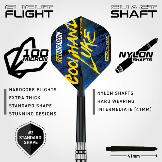 Rzutki Red Dragon Luke Humphries Brass Steel Darts - 21 g Rzutki Red Dragon Luke Humphries Brass Steel Darts - 21 g