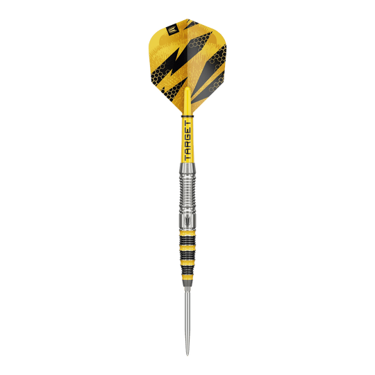 Target Buzz 03 Swiss Points Steeldarts Dieses Bild zeigt Target Buzz 03 Swiss Points Steeldarts aus einer anderen Perspektive. Die Darts zeichnen sich durch ihr präzises Design aus.