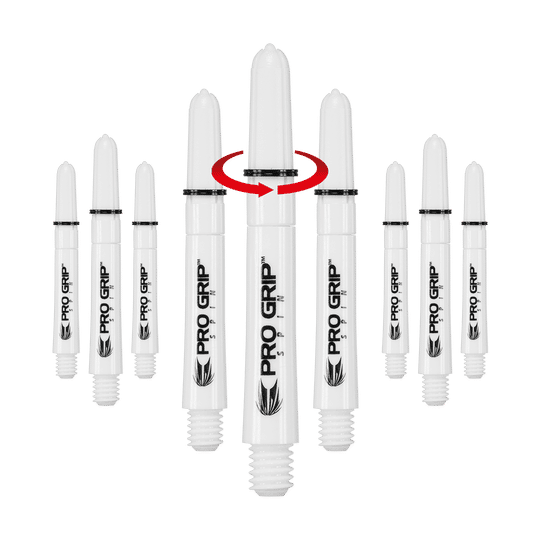Spin Shafts Target Pro Grip - 3 sady - bílá
