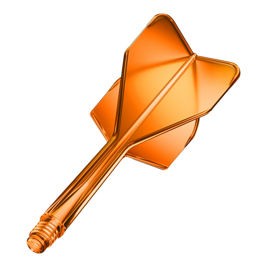 Systém letmých hřídelí GOAT A1R No6 - neonově oranžová Dieses Bild zeigt das GOAT A1R No6 Flight-Shaft-System in Neon Orange. Es handelt sich um einen Dart-Schaft mit Flug, präsentiert einzeln.