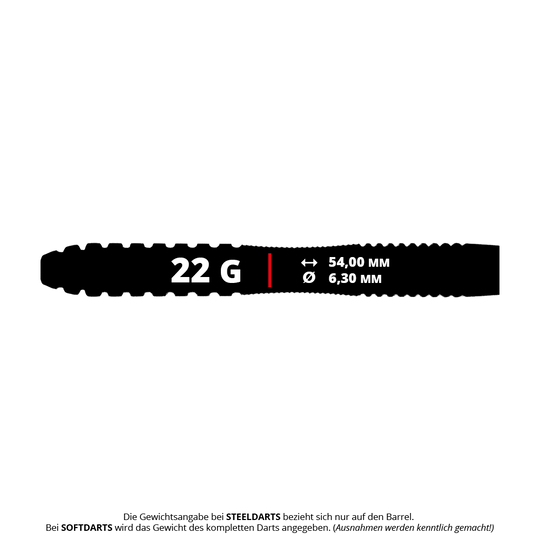 Stalowe lufy do rzutek McDart Rainbow 3 - 22 g Gezeigt wird das Produkt McDart Rainbow 3 Steeldart-Barrels - 22g. Dieses Set besteht aus farbenfrohen Steeldart-Barrels.