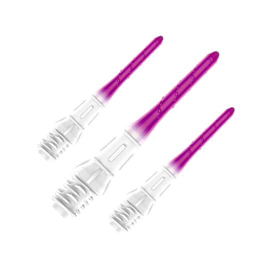 Końcówki do brwi L-Style Premium Lippoint Gradiation Dart Tips (opakowanie 30 sztuk) Dieses Bild zeigt ein Set der L-Style Premium Lippoint Gradiation Dartspitzen 30er Pack Grape. Mehrere Dartspitzen sind zusammen abgebildet.