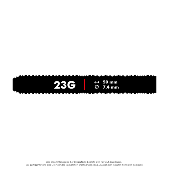 Lotki stalowe Shot ZEN Straight Turbo Point - 23 g Abgebildet sind die Shot ZEN Straight Turbo Point Steeldarts mit einem Gewicht von 23g. Diese Darts sind für präzises Spielen konzipiert.