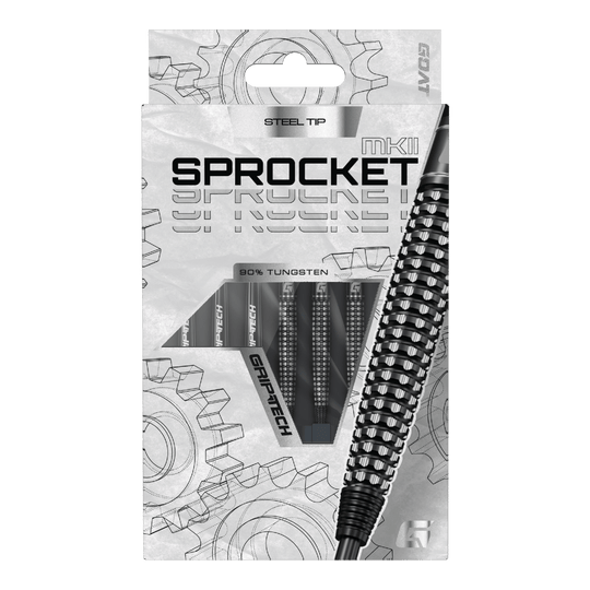 GOAT Sprocket MKII Torpedo Steeldarts GOAT Sprocket MKII Torpedo Steeldarts sind auf diesem Bild dargestellt. Sie zeichnen sich durch ihre besondere Form und Verarbeitung aus.