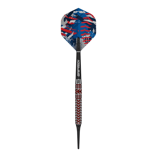 GOAT Curveball Softdarts - 20g Hier sieht man die 'GOAT Curveball Tungsten Softdarts - 20g'. Diese Softdarts bestehen aus robustem Tungsten und wiegen 20 Gramm.