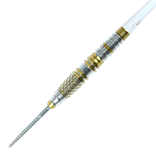 Caliburn Players Darts Lee Soon An Gold Spear Steeldarts - 23g Zu sehen sind die Caliburn Players Darts Lee Soon An Gold Spear Steeldarts mit 23 Gramm. Sie bestechen durch ihr goldfarbenes Design und ihre hochwertige Verarbeitung.