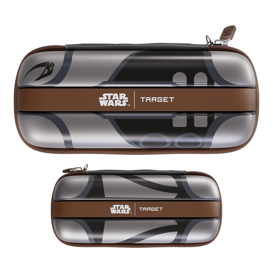 Pouzdro na šipky Target Star Wars Boa – Mandalorian Das Bild zeigt das Target Star Wars Boa Dartcase - Mandalorian. Es handelt sich um ein Dart-Etui mit Mandalorian-Motiv aus der Star Wars Kollektion.