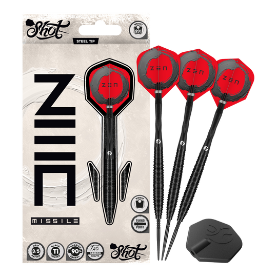 Shot ZEN Missile Turbo Point Steeldarts - 23g