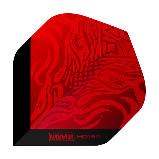 Ailettes standard Pentathlon HD150 rouge métallisé