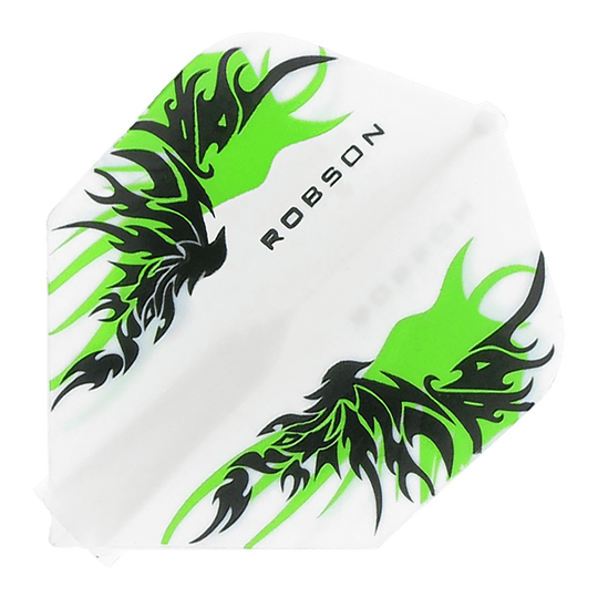 Robson Plus Flights Standard Finn White Ein einzelner Robson Plus Flight Standard Finn White wird im Bild dargestellt. Die Form ist deutlich zu erkennen.