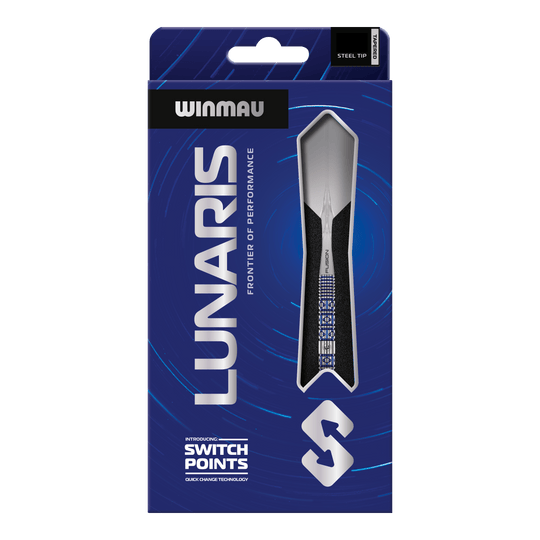 Steeldarts Winmau Lunaris Tapered Switch Point Abgebildet sind die Winmau Lunaris Tapered Switch Point Steeldarts. Diese Steeldarts besitzen ein modernes, abgestimmtes Design für Dartspieler.