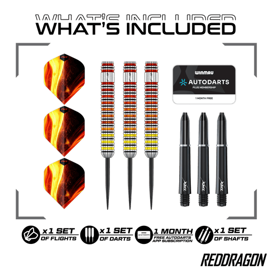 Red Dragon Furnace Steeldarts Dies ist ein Red Dragon Furnace Steeldart. Der Dartpfeil wird für Präzision und Stabilität beim Spielen verwendet.