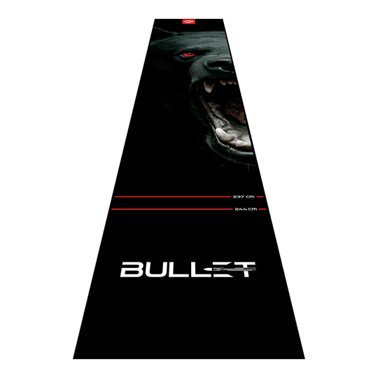 Podložka na šipky Bullet Shred Hier ist die Bullet Shred Dartmatte abgebildet. Sie schützt den Untergrund und sorgt für ein sicheres Dartspiel.