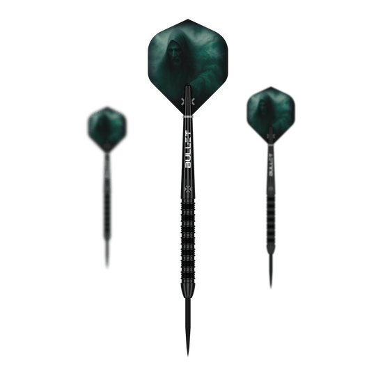 Ocelové šipky Bullet Shadow Abgebildet ist das Set Bullet Shadow Steeldarts. Das Set besteht aus mehreren Steeldarts mit elegantem Aussehen.