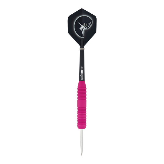 Unicorn Core Plus Rubberised Pink Steeldarts