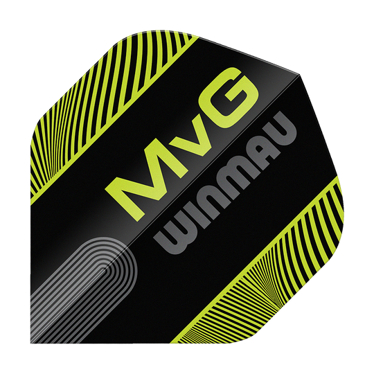 Letky Winmau Prism Delta MvG Black Green Text No2 Standard Das Set Winmau Prism Delta MvG Black Green Text No2 Standard Flights wird gezeigt. Die Flights bestechen durch ihr spezielles Design.