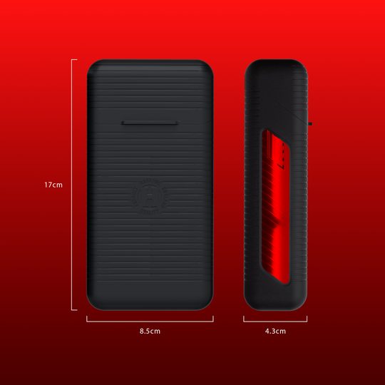 Harrows Vault Dartcase Abgebildet ist ein Harrows Vault Dartcase in Rot. Das Bild präsentiert das Dartcase aus einer anderen Perspektive.