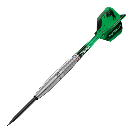 Abgebildet ist das Produkt Bulls Danny Jansen G2 Steeldarts. Das Bild zeigt die Form und das Design dieses Steeldarts-Modells.