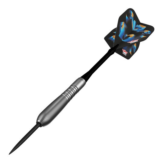 Dardos Bulls NL Chaos Blue Steel - 23 g Abgebildet sind die Bulls NL Chaos Blue Steeldarts mit einem Gewicht von 23 Gramm. Die blauen Steeldarts sind speziell für Präzision und Kontrolle entworfen.
