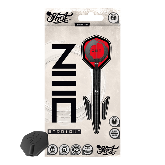 Fléchettes en acier Shot ZEN Straight Turbo Point - 23 g Fléchettes en acier Shot ZEN Straight Turbo Point - 23 g
