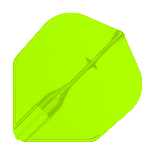 L-Style L3EZ Flights Ein Dart-Flight mit gleichmäßiger, matter Fläche ist einzeln abgebildet. Die Flügelstruktur fällt auf.