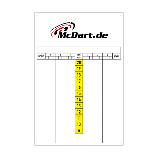 McDart Scoreboard 40 x 60 cm