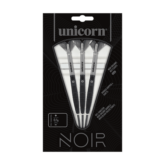 Fléchettes en acier Unicorn Noir Style 2