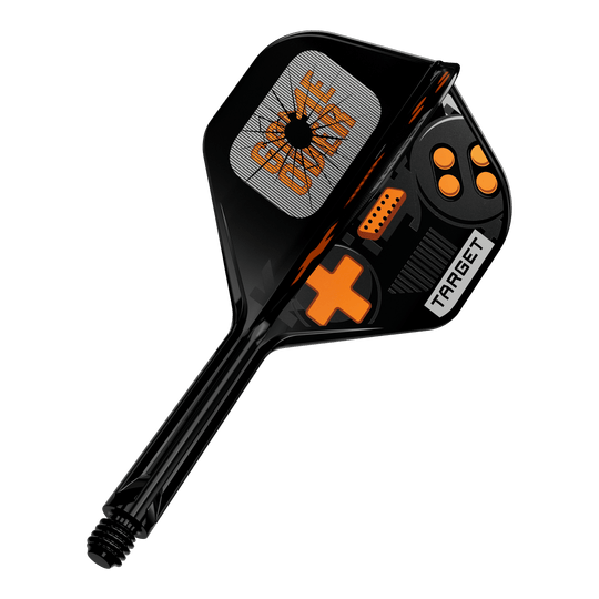 Target K-Flex GameOver No2 Standard Flights, 26 mm. Auf dem Bild sind die Flights einzeln zu sehen.