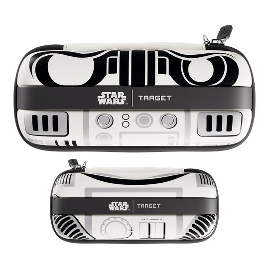 Target Star Wars Boa Dartcase - Szturmowiec Hier ist das Target Star Wars Boa Dartcase mit Stormtrooper Design zu sehen. Die Darttasche eignet sich ideal für den Transport von Darts und Zubehör.