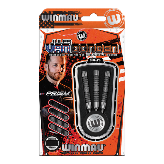 Dardos de acero Winmau Jules Van Dongen - 22 g