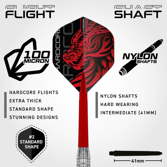 Red Dragon Jonny Clayton Brass Steeldarts - 21 g Auf dem Bild sind die Red Dragon Jonny Clayton Brass Steeldarts - 21 g abgebildet. Diese Darts eignen sich perfekt für Steeldart-Fans.