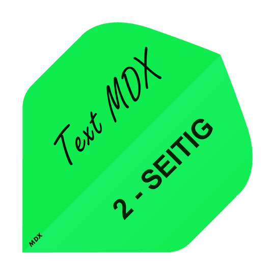 10 sada potištěných letů na 2 stranách - požadovaný text - standard MDX