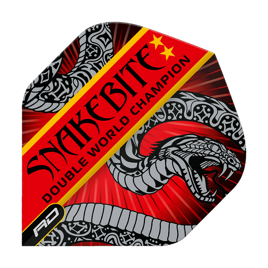 Red Dragon Hardcore Snakebite Podwójny mistrz świata Black Red Standard Flights