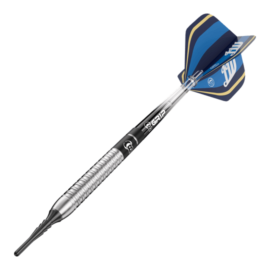 Dardos blandos Bulls Leon Weber - 22 g Das Bild stellt Bulls Leon Weber Softdarts - 22g dar. Diese Softdarts sind ideal für ambitionierte Dartspieler.