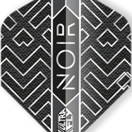 68791-Noir-Abstract Das Bild zeigt das Produkt "Unicorn Ultrafly 100 Plus NOIR Abstract". Es hat ein abstraktes, schwarz-weißes Muster mit der Aufschrift "NOIR" und "ULTRAFLY" in der Mitte.